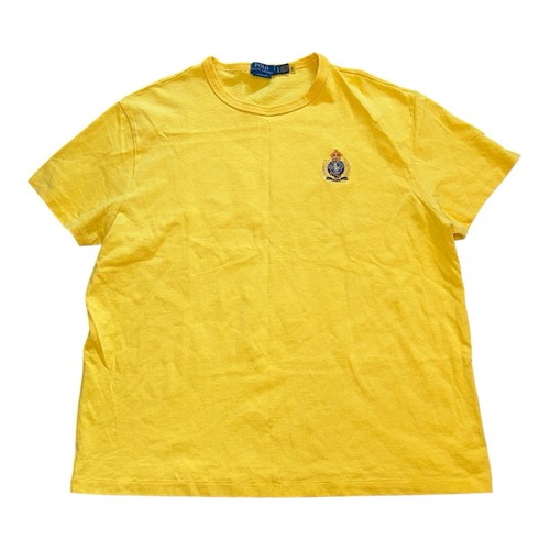 Polo Ralph Lauren MCMLXVII giallo ricamato stemma maglietta manica corta uomo XL - Foto 2 di 7