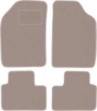 Fußmatten Automatten Velours Beige für Lancia Ypsilon I 1996-2003 4-tlg