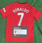 Cristiano Ronaldo Back Signed Autographed Manchester Soccer Jersey with COA Icon
