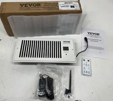 Vevor 4 in. x 10 in. Register Booster Fan White ZCZTQFSB410INGECHV5