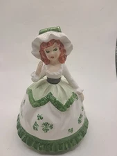 Sankyo Japan porcelain rotating irish music box. Works. Vintage 