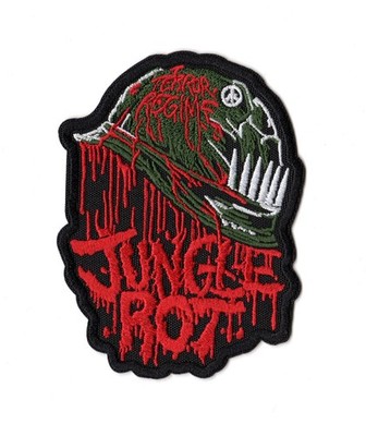 Jungle Rot Terror Regime Sew On Patch American Death Groove Metal Band Logo