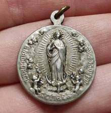 Alte Pilgermedaille Neviges Hardenberg Gnadenbild Hl Christopherus Um 1920/30