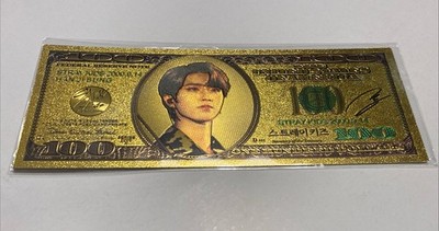 Korean K-Pop Stray Kids Music Merch Gold Birth Date Collectible Card HAN JI SUNG