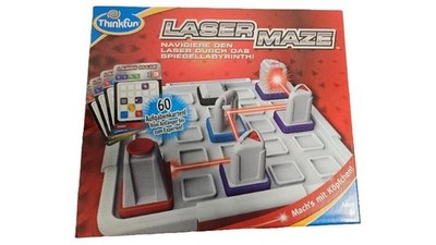 ThinkFun Laser Maze Logikspiel Rätselspiel Spiegellabyrinth 60 Aufgaben ab 8