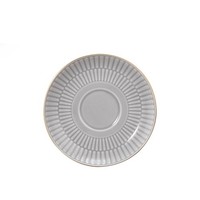 Seltmann Weiden Amina Silbergrau Goldrand Kombi-Untertasse Klein 12 Cm