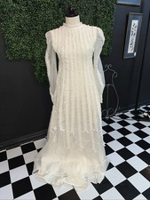 Vintage Wedding Gown From 70  s Size Small