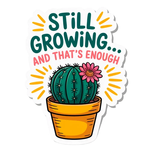 Positive Mental Health Affirmation You Are Enough Self Adhesive Warning Sticker