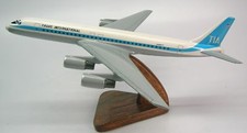 Douglas DC-8 TIA Int'l Airplane Wood Model Replica Big Free Shipping