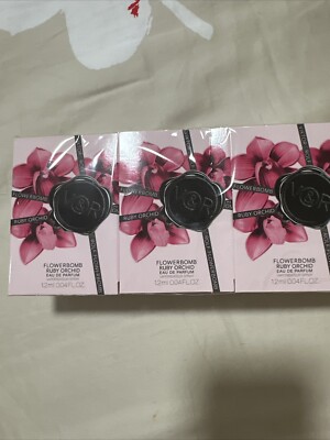 x6 Viktor & Rolf V&R FlowerBomb Ruby Orchid Eau De Parfum Sample Spray 0.04oz