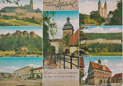 Alte Postkarte - Gruss aus dem Maintal