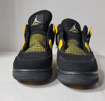 Nike Air Jordan 4 IV Thunder GS 408452 008 Size 6.5y Black Nike Air Jordan 4 IV Thunder GS 408452 008 Size 6.5y Black
