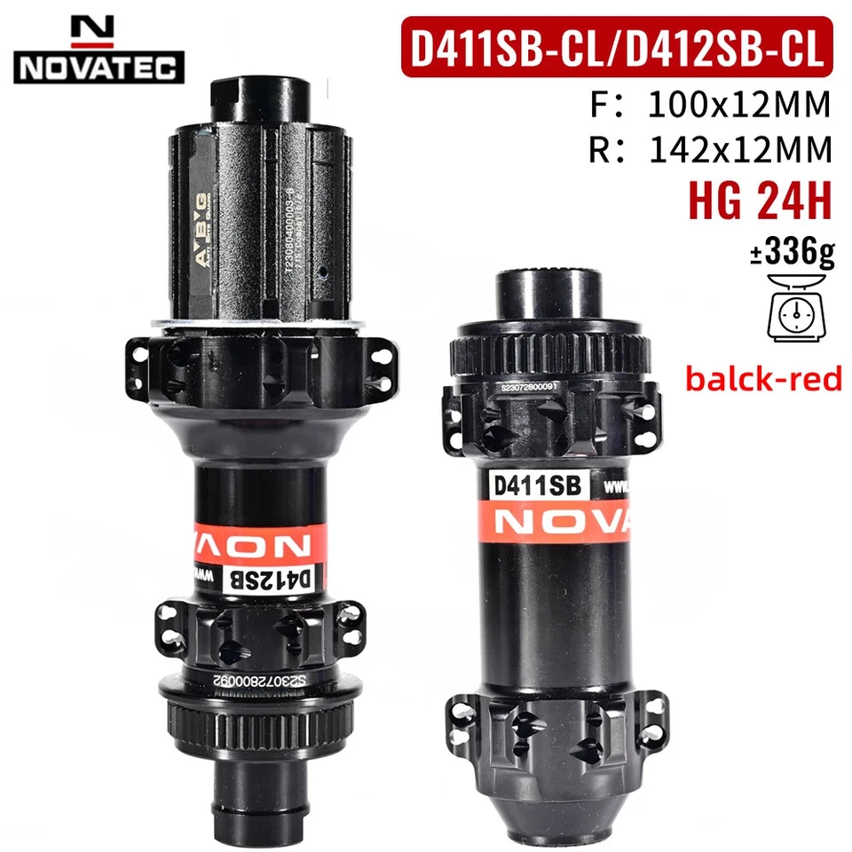 Bujes de freno de disco con bloqueo central 24 orificios bicicleta de carretera a través de Alex Hub 100x12/142x12MM Foto 2 de 4