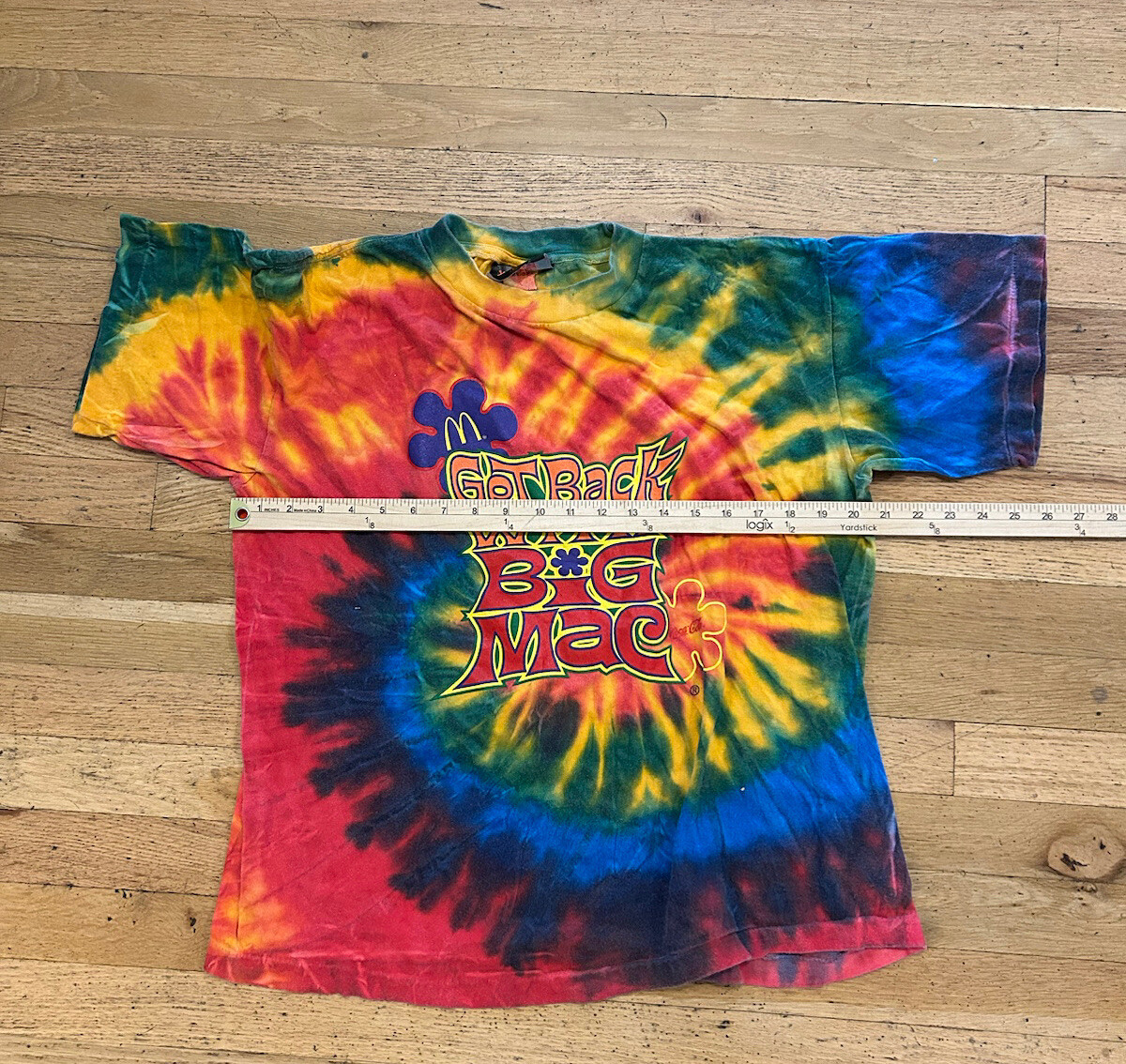 Vintage McDonald's Tie Dye Get Back Big Mac Shirt Large | eBay