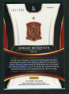 2017-18 SERGIO BUSQUETS /299 PANINI SELECT BLUE | eBay