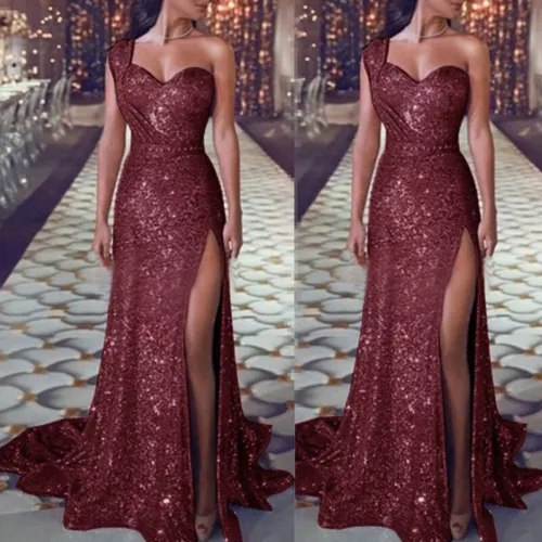 Formal Lady Wedding Evening Cocktail Party Prom Bridesmaid Ball Gown Dress Plus - Picture 7 of 31