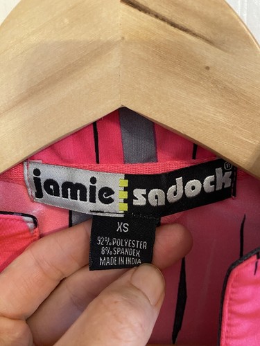 Jamie Sadock Womens Pink Golf Pickleball Top Size XS Short Sleeve Mock Neck - Picture 4 of 7