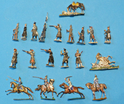 20 Soldats Prussiens En étain Peints - Guerre De 1870 - Échelle 30mm - Heinrichsen