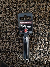 *NEW* 14mm 3/8" Chrome 6 Point Deep Socket - Powerbuilt - #641214M