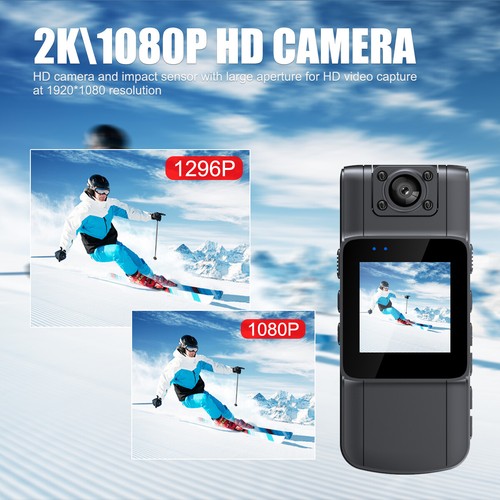 1080P WiFi Camcorder Body Mini Cam Police Camera HD Video Recorder DVR IR Night. - Picture 2 of 12