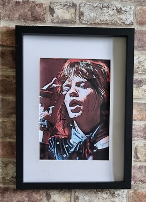 Rolling Stones Mick Jagger Pop Art Tribute Rolling Stones Wall Art print 