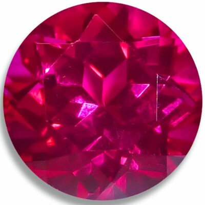 Lab Created Ruby Round (10 options) Faceted Loose Gemstones since 1989 USA