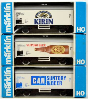 Märklin Japan Güterwagen 3er Set - Sapporo Kirin Suntory Beer  - H0