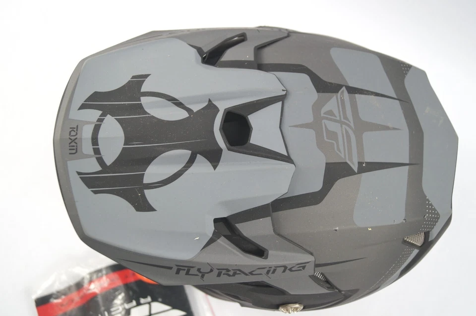 Casco FLY 73-8515YS Racing Toxin Negro Gris Juvenil Pequeño 47cm-48cm D113 Foto 2 de 4