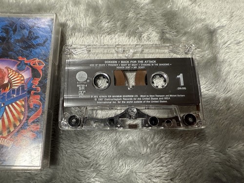 DOKKEN BACK FOR THE ATTACK ELEKTRA 60735-4 CASSETTE TAPE - Picture 2 of 6