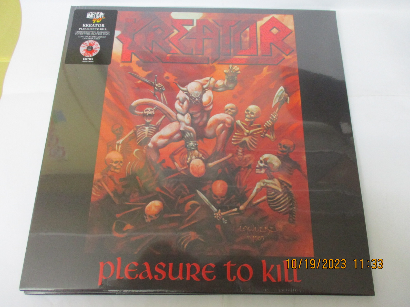 KREATOR - PLEASURE TO KILL - LP REISSUE SPLATTER VINYL NEW SEALED 2023