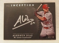 Aledmys Dias 2017 Bowman Inception Silver Signings AUTOGRAPH AUTO /99 Blue Jays