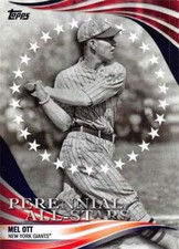 2019 Topps Update Perennial All-Stars #PAS-21 Mel Ott New York Giants Baseball