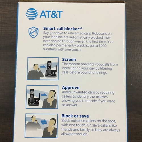 AT&T 2 Słuchawkowy system odbierania połączeń z komórką Smart Call Blocker DLP72212 - Zdjęcie 4 z 4