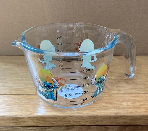 Kitchen Glass Measuring Jug With Handle Disney Lilo and Stitch Brand New George - 第 2/9 張圖片