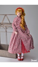  Dollmore 1/3 BJD 22.5" high doll outfits SD - RFH Dress Red  B1-6-7 