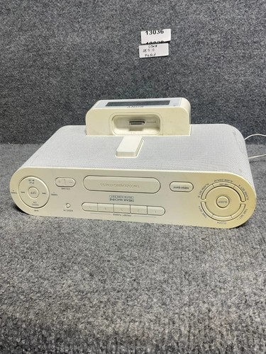 Sony Clock Radio ICF-C1iP Dual Alarm Dream Machine AM/FM iPod Dock In Beige - Picture 10 of 14