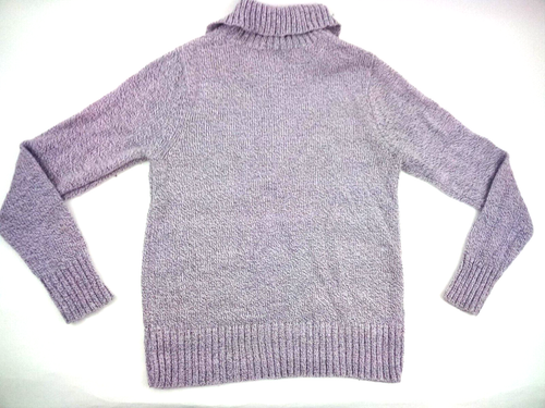 St John's Bay Sweater Grayish Textured Knit Collared V-neck Pullover Size L - Imagen 4 de 17