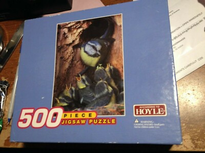 According to Hoyle SPRING BIRDS (MOMMA AND BABIES) 500 Piece Puzzle New Sealed
