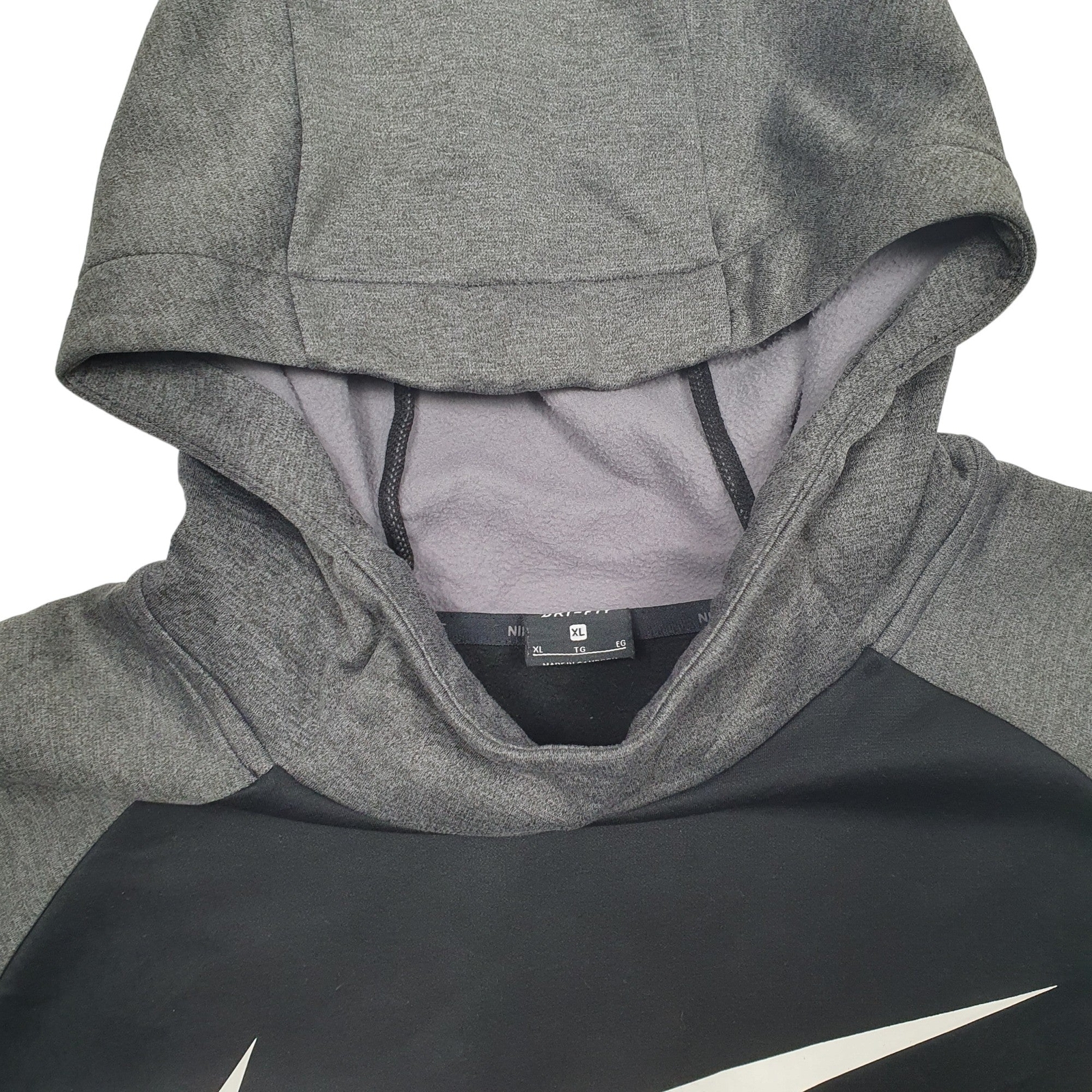 NIKE Hoodie Active Running Sport Fleece Jumper Mens XL image 2