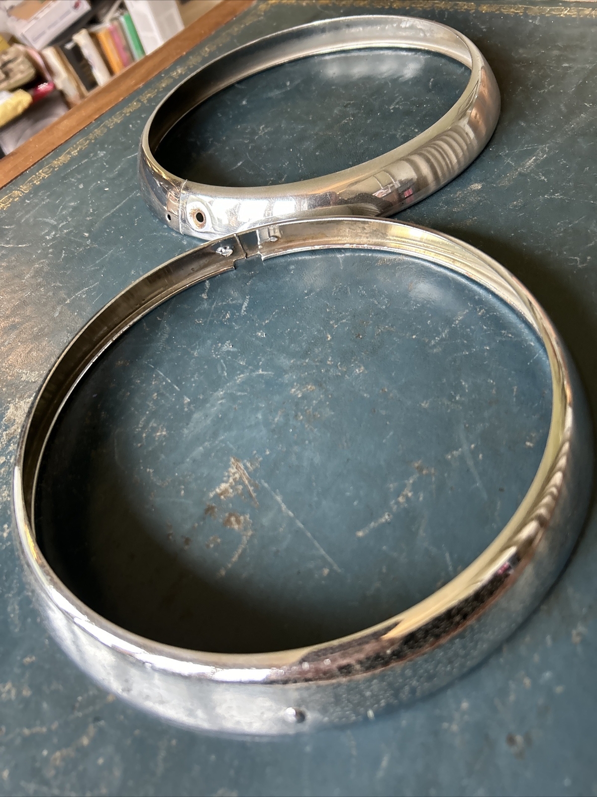 MG Midget 7” Chrome Headlight Bezel eBay