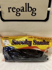 Sneaky Snakes Ribbon Tail Rubber fishing Worm Blue w/ glitter (T)...