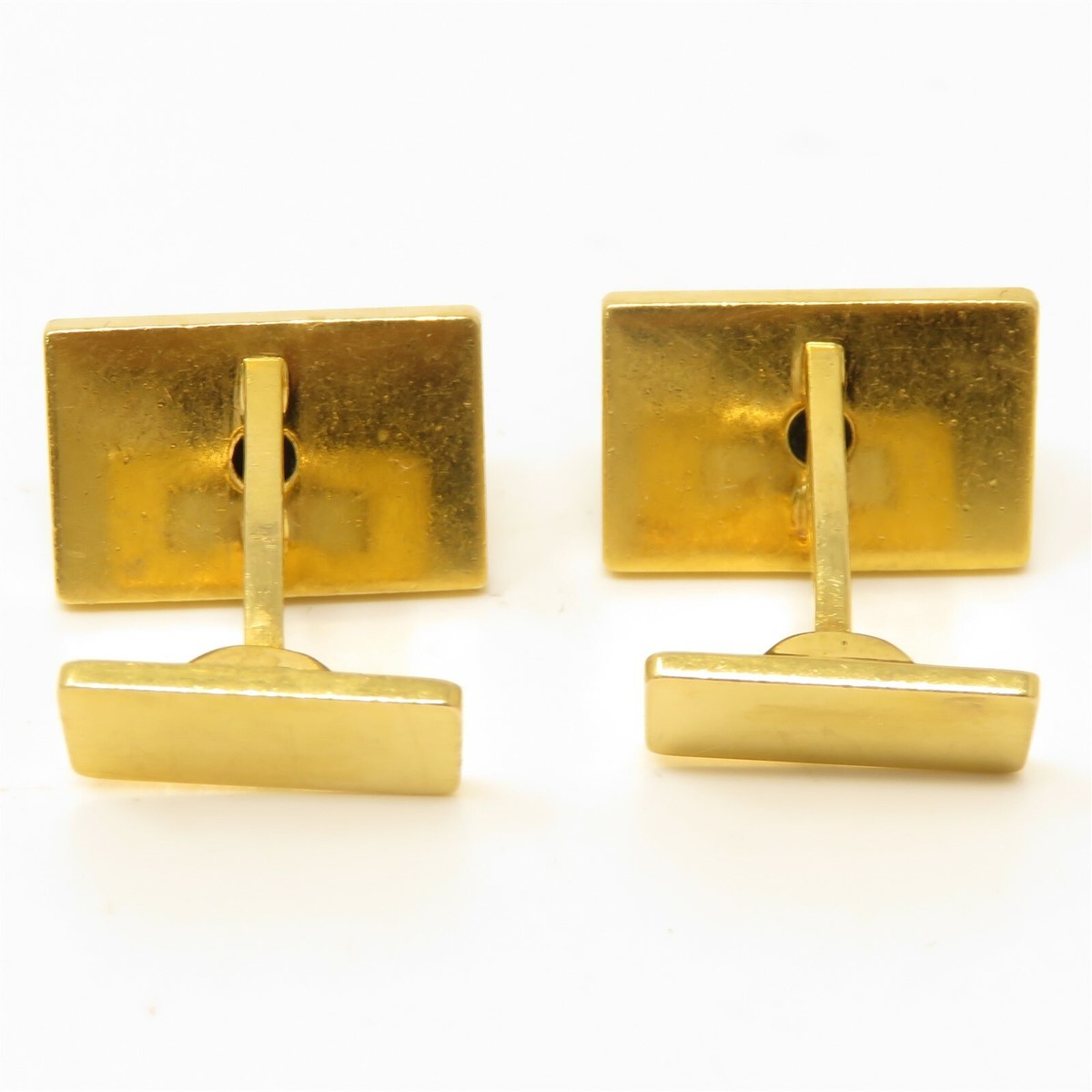 NYJEWEL Tiffany & Co. 18k Yellow Gold Black Onyx Rectangular NYJEWEL Tiffany & Co. 18k Yellow Gold Black Onyx Rectangular