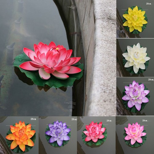 Ornament Hohe Qualit?t Lotusblume Teich Wasser Lilly Pads Realistisch