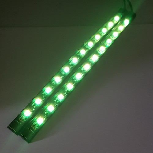 USB Colour Changing 5050 Light Strip 2x22cm 24 LED Car Interior Footwell Desk TV - Picture 14 of 16