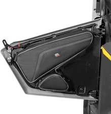 2PCS UTV Front Side Door Storage Bags W/ Knee Pads For Polaris RZR 200 2022-2025