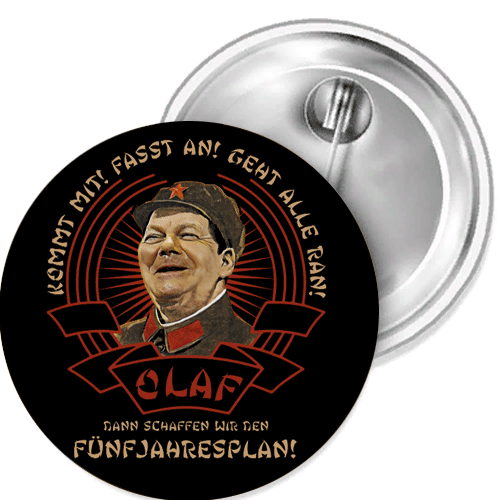 Olaf Ming Wir schaffen den Fün Button Anstecker Aufkleber Flaschenöffner Spiegel - Bild 1 von 5
