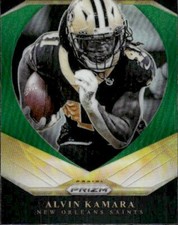 2020 Panini Prizm #5 Alvin Kamara Brilliance Prizms Green New Orleans Saints