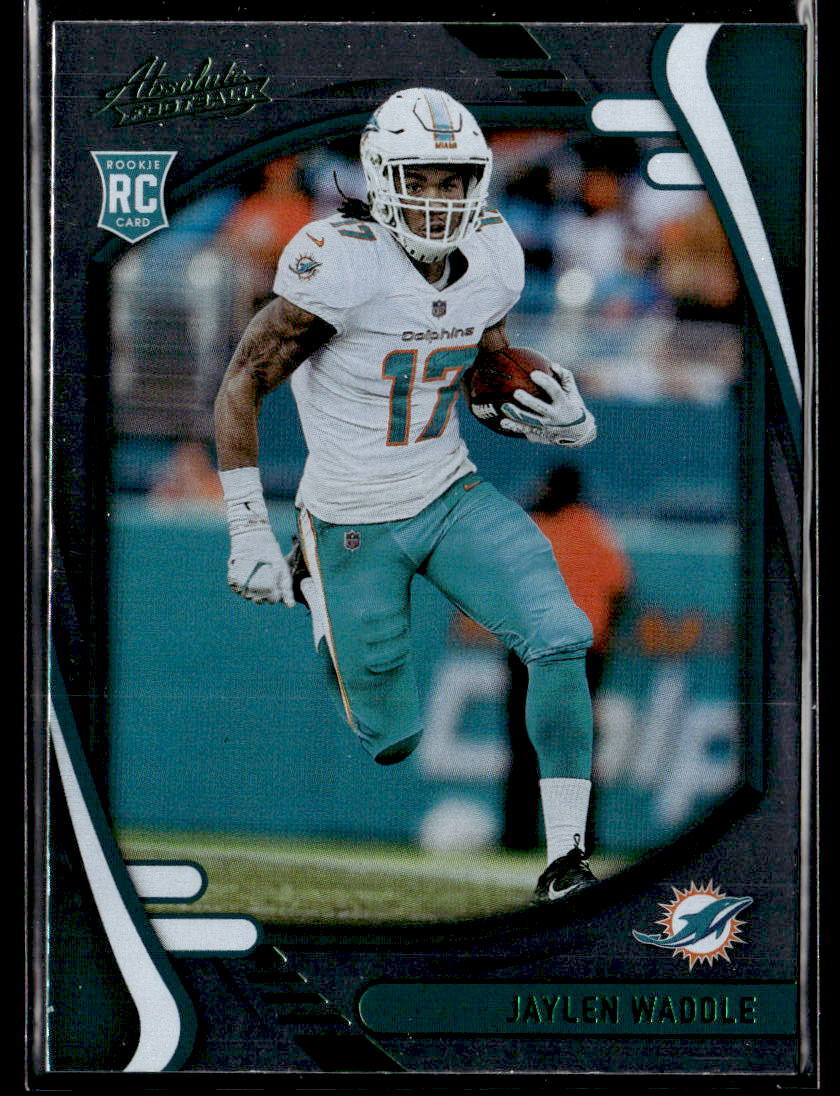2021  Panini Absolute Jaylen Waddle #106  RC Miami Dolphins