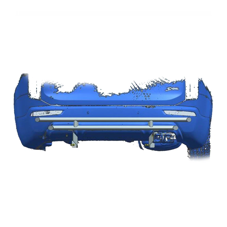 Black Horse Rear Bumper Guard Double Layer Stainless Fits 20-24 Subaru Forester - Image 3 of 4