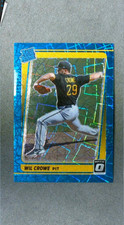 2021 Donruss Optic Teal Velocity Prizm #94 Wil Crowe RC Pirates #'d 26/35